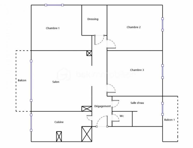 Appartement - 67 m² - 4 pièces