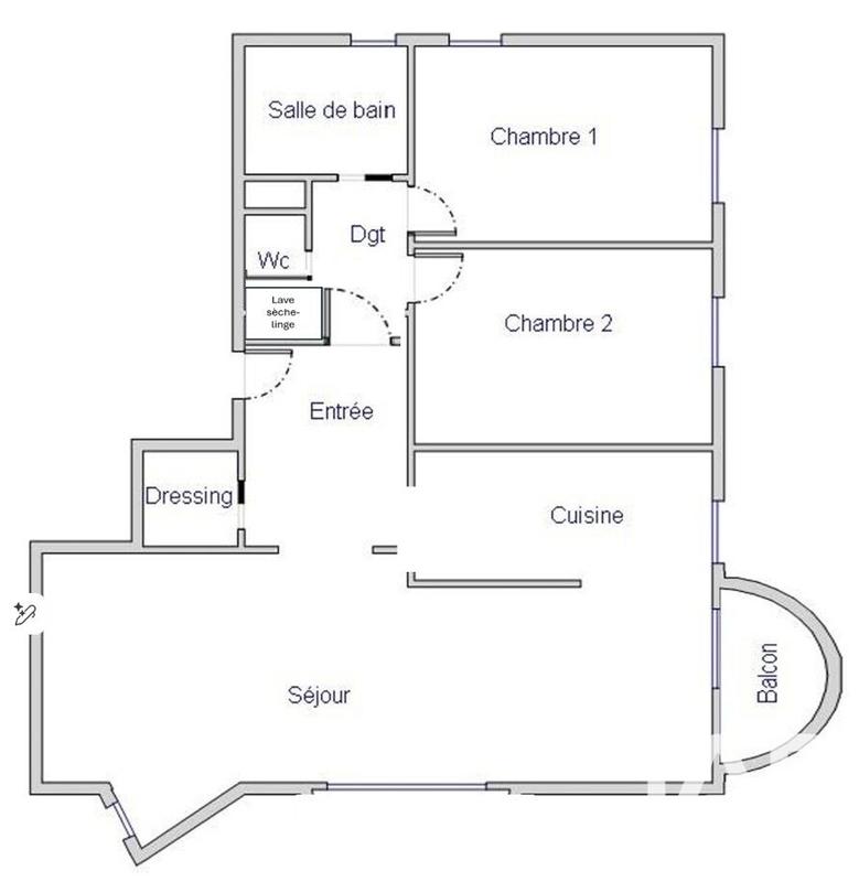 Appartement - 84 m² - 3 pièces