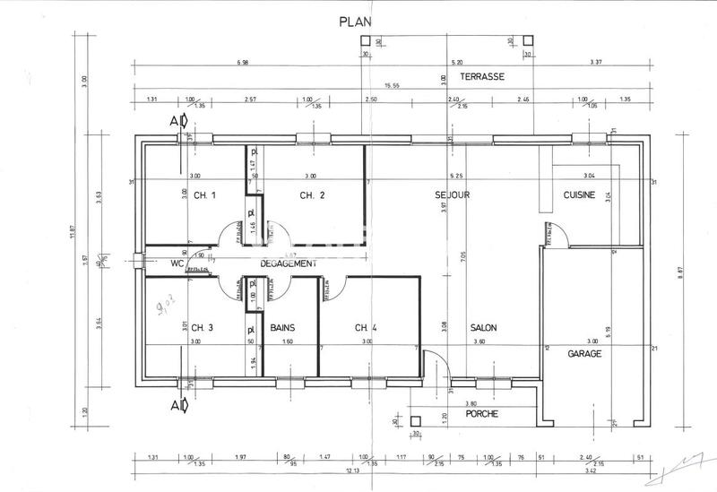 Maison - 93 m² - 5 pièces