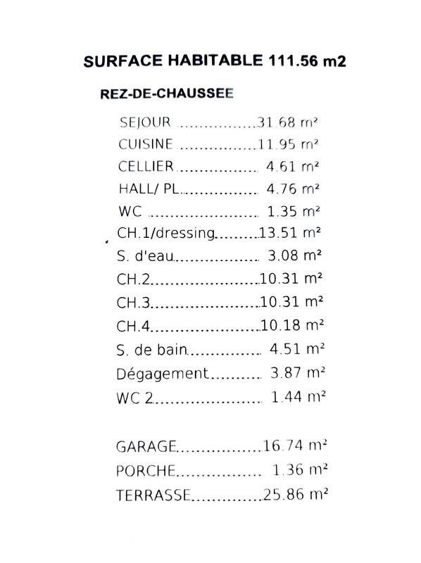 Villa - 112 m² - 5 pièces