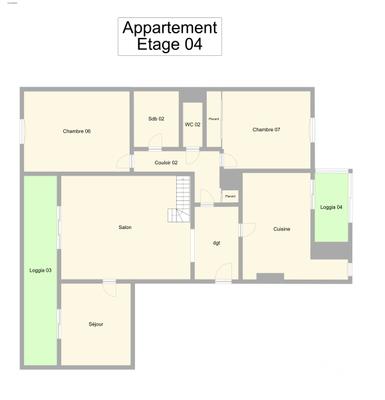 Duplex - 157 m² - 9 pièces