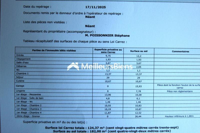Pavillon - 124 m² - 5 pièces