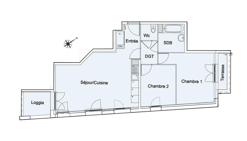 Appartement - 65 m² - 3 pièces