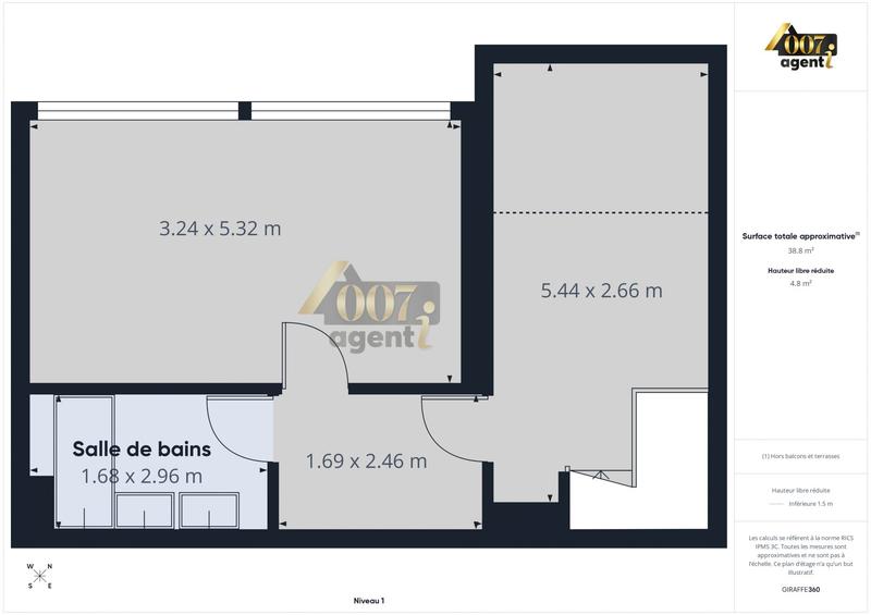 Duplex - 85 m² - 3 pièces