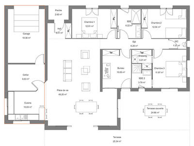 Maison - 135 m² - 5 pièces