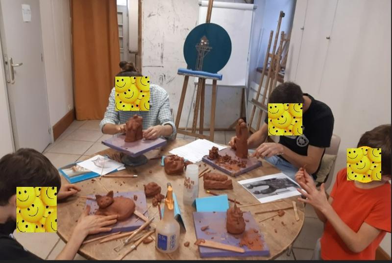 Atelier de modelage d'argile parents/enfants