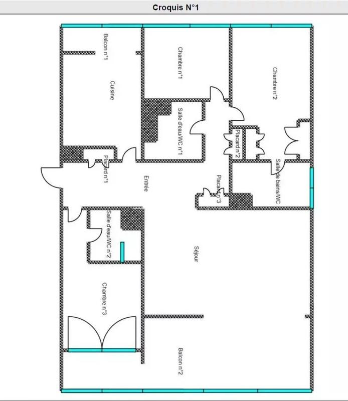 Appartement - 95 m² - 4 pièces