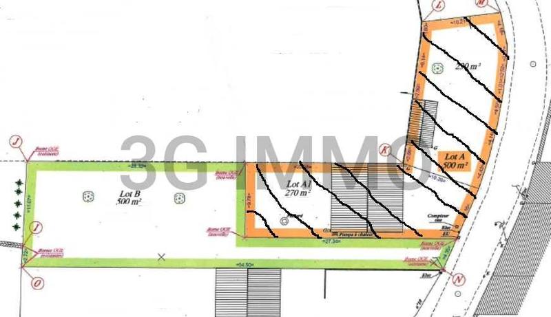 Terrain constructible - 500 m²