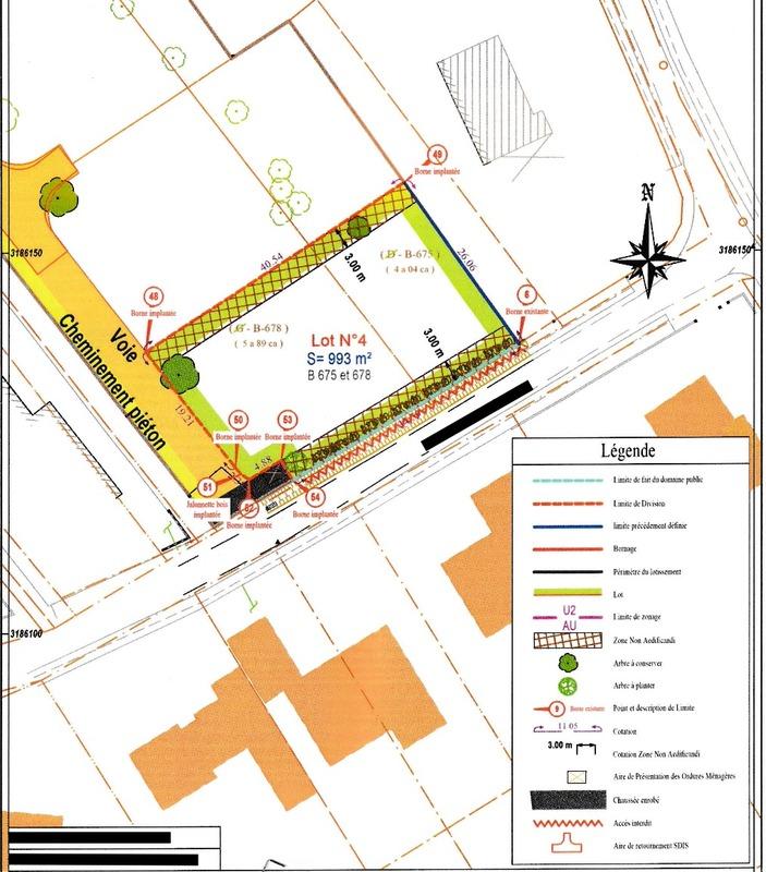 Terrain constructible - 993 m²