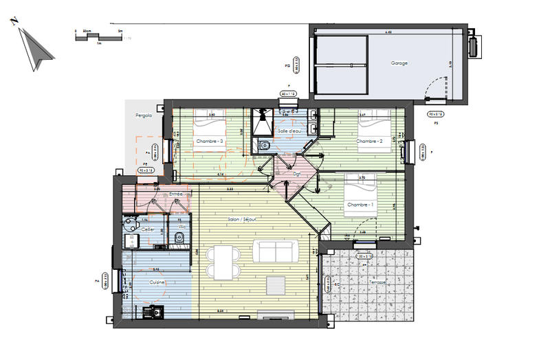 Maison - 90 m² - 4 pièces