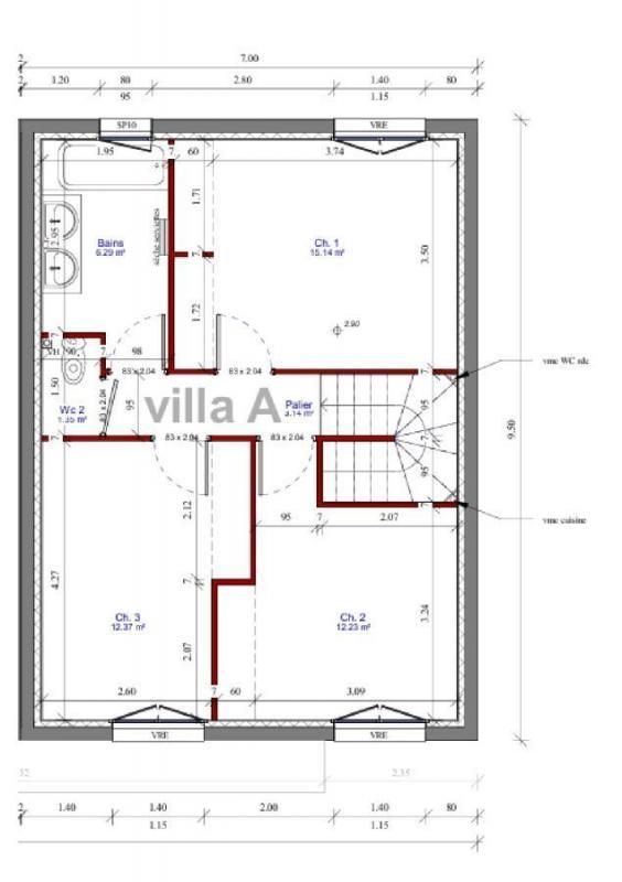 Maison - 91 m² - 4 pièces