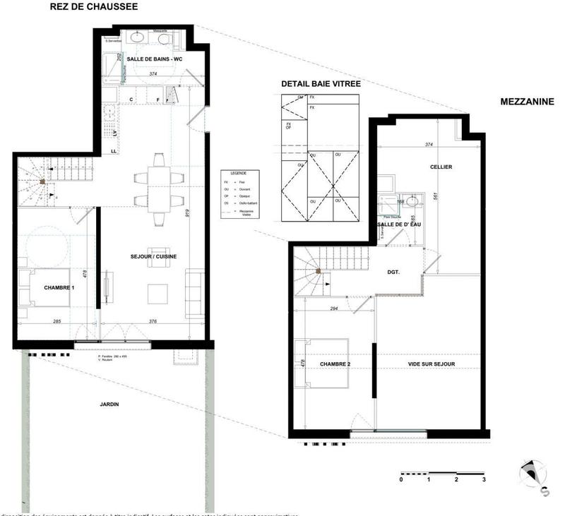 Appartement - 93 m² - 3 pièces