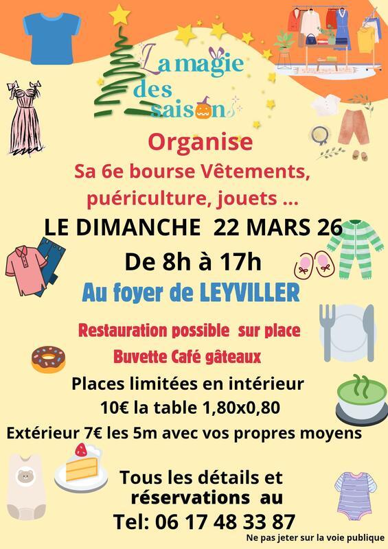 Bourse aux vêtements - puériculture - jouets