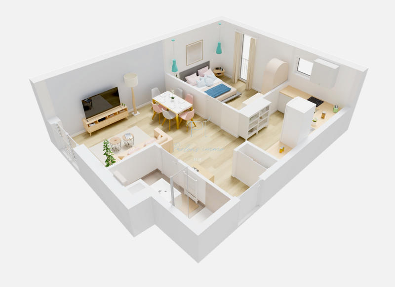 Appartement - 45 m² - 2 pièces