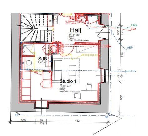 Appartement - 23 m² - 1 pièce