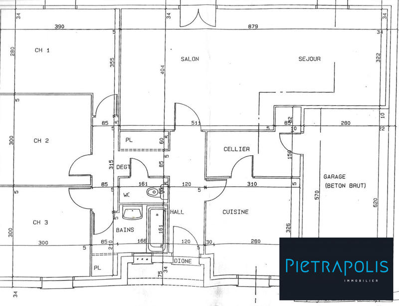 Maison - 93 m² - 4 pièces