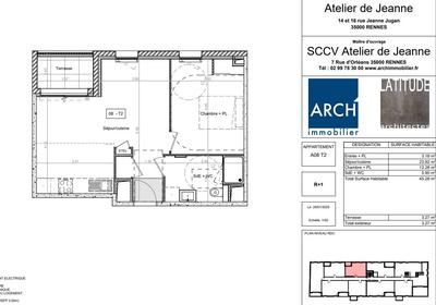 Appartement - 45 m² - 2 pièces
