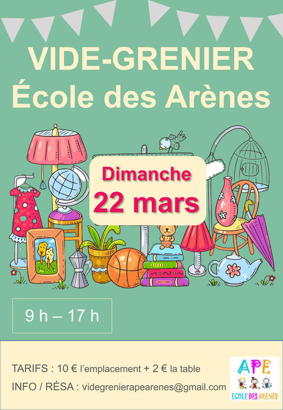 Vide grenier de l'ape des arènes