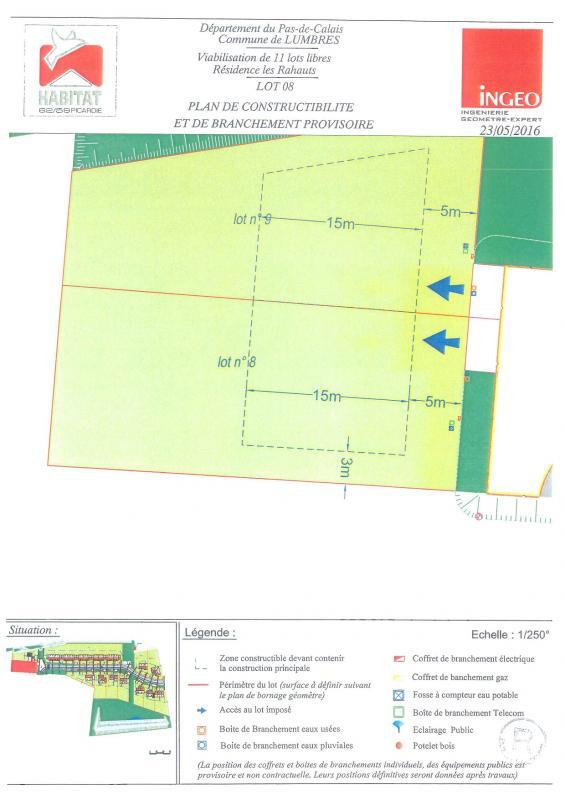 Terrain constructible - 621 m²
