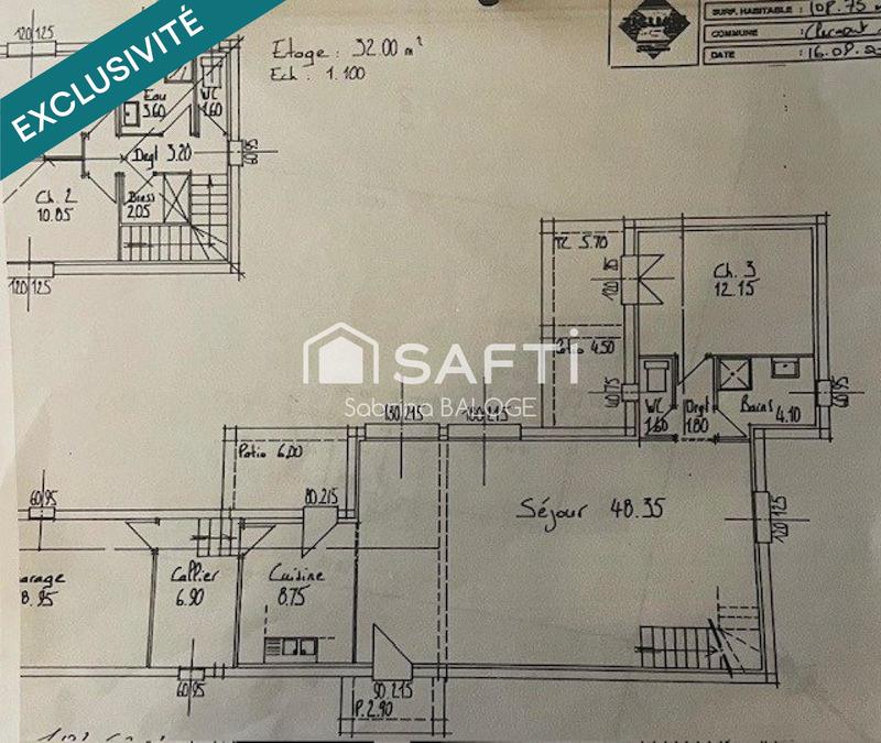 Maison - 110 m² - 4 pièces