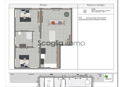 Appartement - 65 m² - 3 pièces