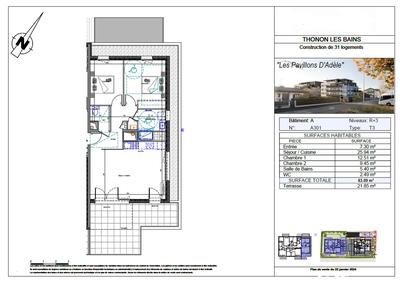 Appartement - 63 m² - 3 pièces
