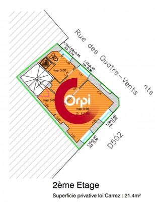 Studio - 21 m² - 1 pièce