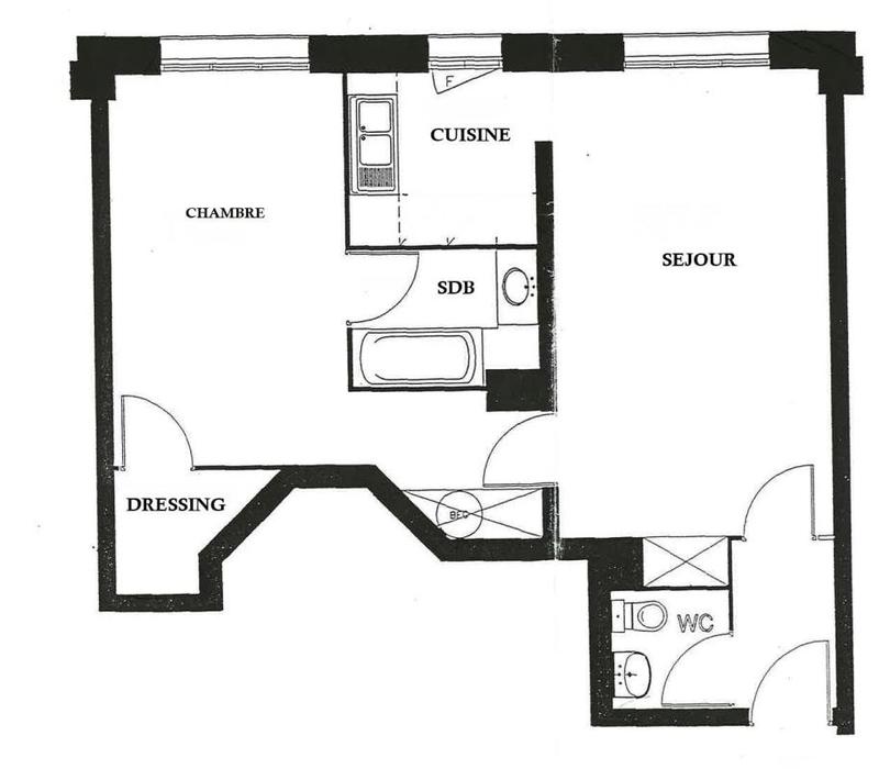 Appartement - 51 m² - 2 pièces