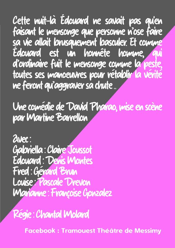 « Mariage et Châtiment », une comédie de David Pharao, par la troupe Tram’Ouest de Messimy