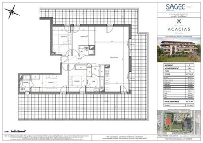 Appartement - 107 m² - 5 pièces