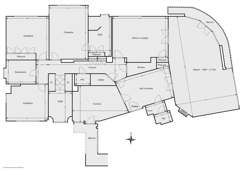 Appartement - 166 m² - 4 pièces