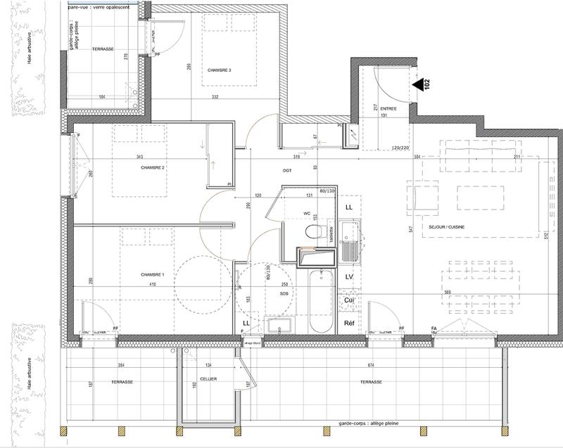 Appartement - 77 m² - 4 pièces