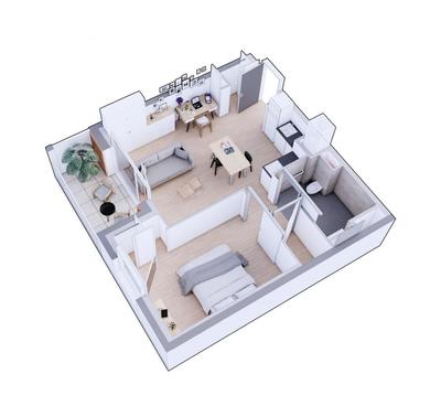 Appartement - 44 m² - 2 pièces