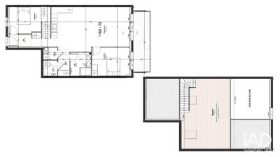 Duplex - 107 m² - 3 pièces