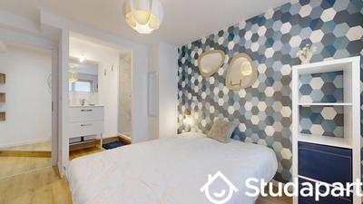 Chambre - 11 m² - 1 pièce