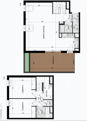 Duplex - 85 m² - 3 pièces
