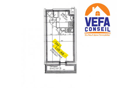 Appartement - 25 m² - 1 pièce