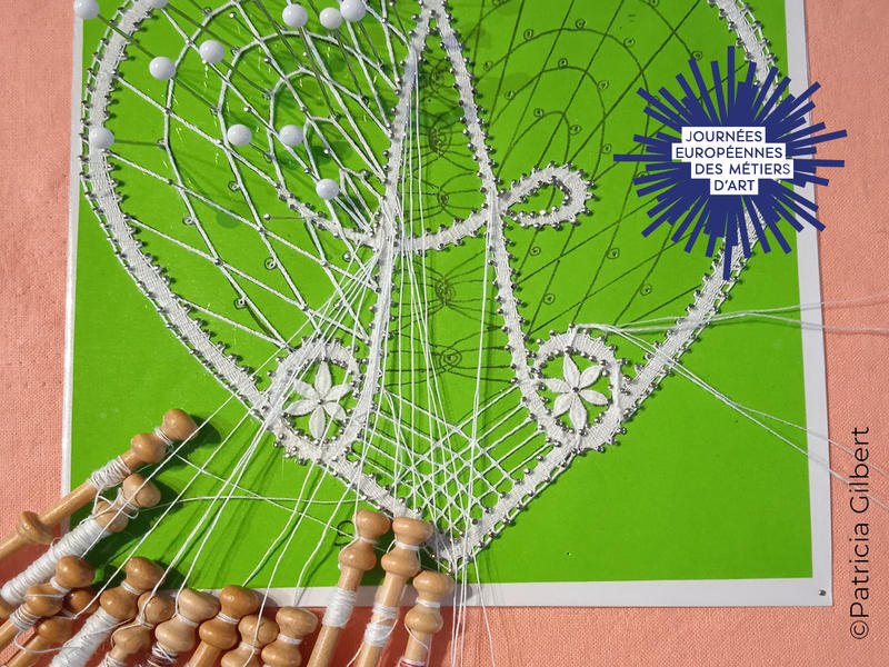 Journées Européennes des Métiers d'Art - Coeur en dentelle
