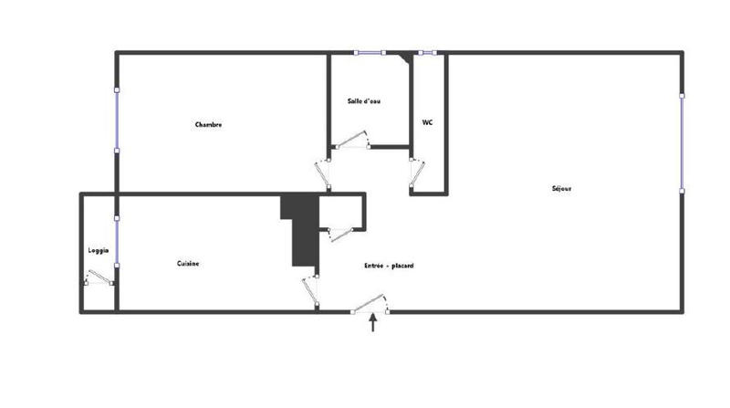 Appartement - 50 m² - 2 pièces