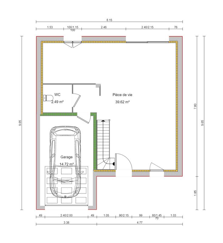 Maison - 90 m² - 5 pièces