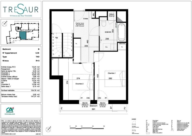 Appartement - 125 m² - 5 pièces