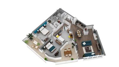 Appartement - 93 m² - 4 pièces