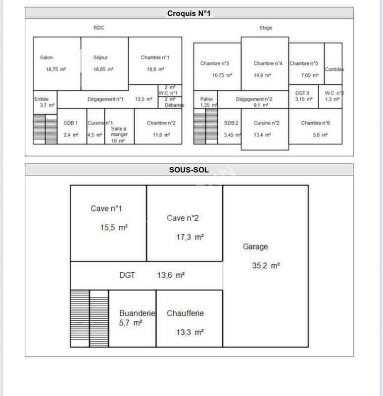 Maison - 174 m² - 9 pièces