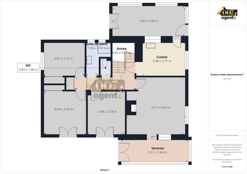 Maison - 136 m² - 7 pièces