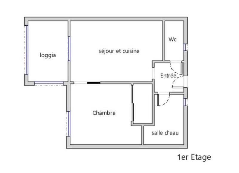 Appartement - 20 m² - 1 pièce