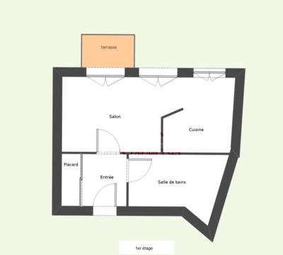 Appartement - 33 m² - 2 pièces