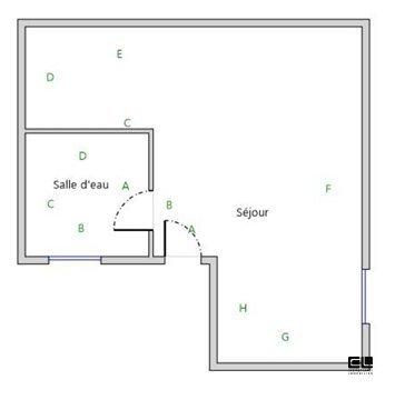 Appartement - 18 m² - 1 pièce