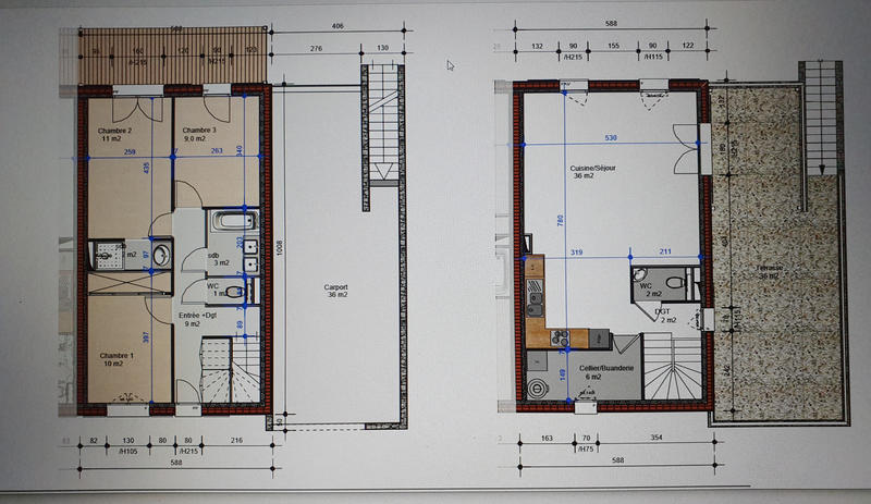 Villa - 91 m² - 3 pièces
