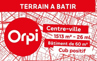 Terrain constructible - 1 513 m²