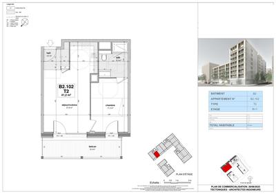 Appartement - 41 m² - 2 pièces